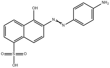 6-[(4-aminophenyl)azo]-5-hydroxynaphthalene-1-sulphonic acid,25305-93-5,结构式