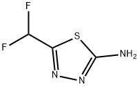 5-(二氟甲基)-2-氨基-1,3,4-噻二唑,25306-15-4,结构式