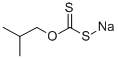 ジチオ炭酸O-(2-メチルプロピル)=S-ナトリウム 化学構造式