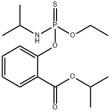 2-[エトキシ(イソプロピルアミノ)チオホスフィニルオキシ]安息香酸イソプロピル 化学構造式