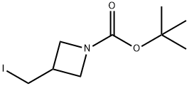 1-BOC-(3-碘甲基)氮杂环丁烷 结构式