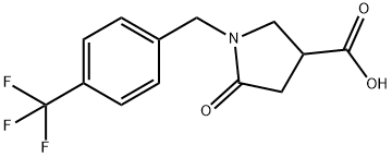 5-OXO-1-[4-(TRIFLUOROMETHYL)BENZYL]PYRROLIDINE-3-CARBOXYLIC ACID