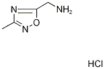 [(3-methyl-1,2,4-oxadiazol-5-yl)methyl]amine hydrochloride Struktur