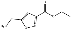 3-Isoxazolecarboxylicacid,5-(aminomethyl)-,ethylester(9CI) Struktur