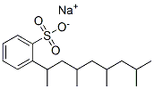 sodium (1,3,5,7-tetramethyloctyl)benzenesulphonate Struktur