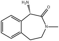 2H-3-BENZAZEPIN-2-ONE,1-AMINO-1,3,4,5-TETRAHYDRO-3-METHYL-,(1S)- Struktur