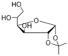 1,2-O-Isopropylidene-α-D-glucofuranose Struktur