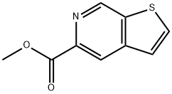 噻吩并[2,3-C]吡啶-5-甲酸甲酯 结构式