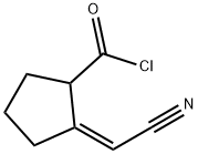 Cyclopentanecarbonyl chloride, 2-(cyanomethylene)-, (Z)- (8CI),25341-91-7,结构式