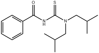 N'-BENZOYL-N,N-DIISOBUTYLTHIOUREA 化学構造式