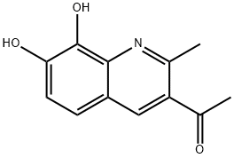 Ethanone, 1-(7,8-dihydroxy-2-methyl-3-quinolinyl)- (9CI) Struktur