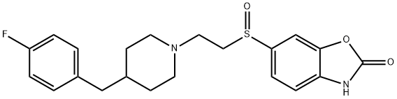 6-({2-[4-(4-FLUOROBENZYL)PIPERIDIN-1-YL]ETHYL}SULFINYL)-1,3-BENZOXAZOL-2(3H)-ONE Structure