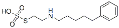 Thiosulfuric acid hydrogen S-[2-[(5-phenylpentyl)amino]ethyl] ester Struktur