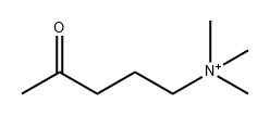 trimethyl(4-oxopentyl)ammonium 化学構造式