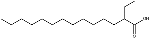 2-エチルテトラデカン酸 化学構造式