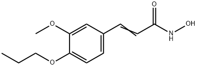 3-(3-Methoxy-4-propoxyphenyl)-2-propenehydroximic acid 结构式