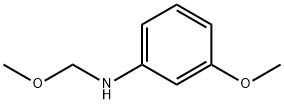 Benzenamine, 3-methoxy-N-(methoxymethyl)- (9CI) Structure