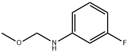 Benzenamine, 3-fluoro-N-(methoxymethyl)- (9CI) 化学構造式