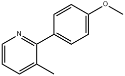3-methyl-2-(4-methoxyphenyl)pyridine,25363-50-2,结构式