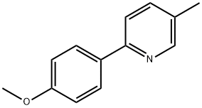 2-(4-メトキシフェニル)-5-メチルピリジン 化学構造式