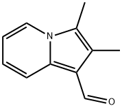 2,3-二甲基中氮茚-1-甲醛, 25365-68-8, 结构式