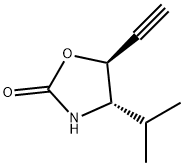 2-Oxazolidinone,5-ethynyl-4-(1-methylethyl)-,(4S,5S)-(9CI) 结构式