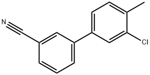 3-(3-Chloro-4-methylphenyl)benzonitrile Struktur