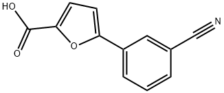 5-(3-Cyanophenyl)-furane-2-carboxylic acid 化学構造式