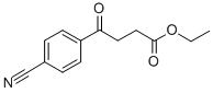 ETHYL-4-(4-CYANOPHENYL)-4-OXOBUTYRATE Struktur