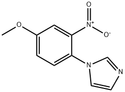 1-(4-METHOXY-2-NITRO-PHENYL)-1H-IMIDAZOLE 化学構造式