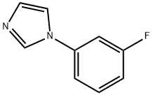 1-(3-フルオロフェニル)イミダゾール 化学構造式