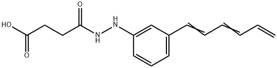 3-[[2-[3-(1,3,5-헥사트리에닐)페닐]히드라지노]카르보닐]프로판산