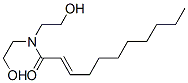 N,N-bis(2-hydroxyethyl)undecenamide Structure
