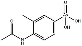 [4-(Acetylamino)-3-methylphenyl]arsonic acid Structure