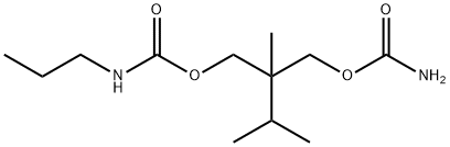 N-Propylcarbamic acid 2-(carbamoyloxymethyl)-2,3-dimethylbutyl ester,25384-95-6,结构式