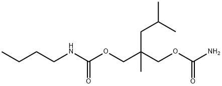 N-Butylcarbamic acid 2-(carbamoyloxymethyl)-2,4-dimethylpentyl ester 结构式