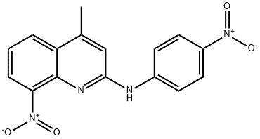 4-Methyl-8-nitro-2-(p-nitroanilino)quinoline Structure