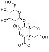 25406-64-8 8-(β-D-グルコピラノシルオキシ)-4,4a,8,8a-テトラヒドロ-3-ヒドロキシ-1-メチル-1H,3H-ピラノ[3,4-c]ピラン-5-カルボン酸メチル