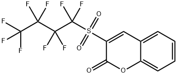3-(PERFLUOROBUTYLSULFONYL)-2H-CHROMEN-2-ONE 结构式