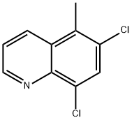 6,8-Dichloro-5-methylquinoline 结构式