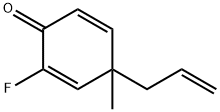 2,5-Cyclohexadien-1-one,  2-fluoro-4-methyl-4-(2-propenyl)-  (9CI) Structure