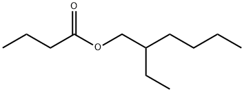 酪酸2-エチルヘキシル 化学構造式