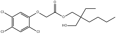 (2,4,5-Trichlorophenoxy)acetic acid 2-ethyl-2-(hydroxymethyl)hexyl ester Struktur