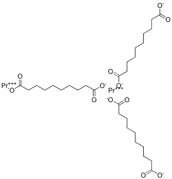 praseodymium(3+) sebacate Struktur