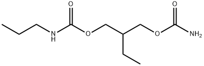 N-Propylcarbamic acid 2-(carbamoyloxymethyl)butyl ester Struktur