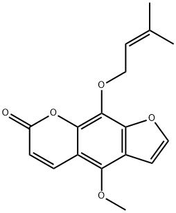 珊瑚菜素 结构式