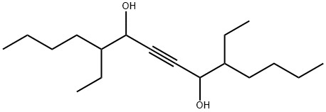 5,10-diethyltetradec-7-yne-6,9-diol ,25430-52-8,结构式