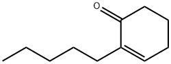 2-pentylcyclohex-2-en-1-one ,25435-63-6,结构式