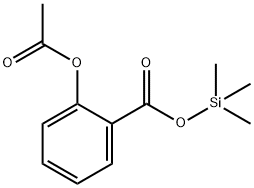 2-Acetoxybenzoic acid trimethylsilyl ester Struktur