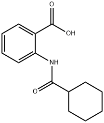 2-(cyclohexanecarboxamido)benzoic acid Structure